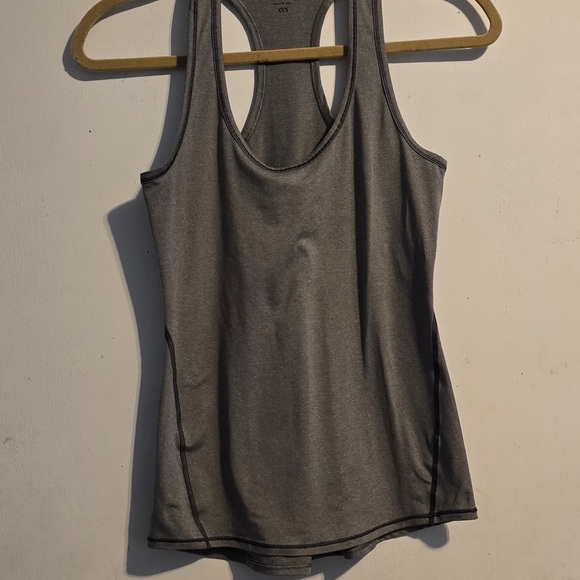 Athleta Charcoal Racerback Tank Top - Picture 2 of 10